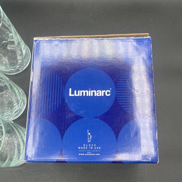 Rumba Luminarc 4 Piece 16 oz. Glasses Made in USA Dishwasher Safe - Picture 6 of 8